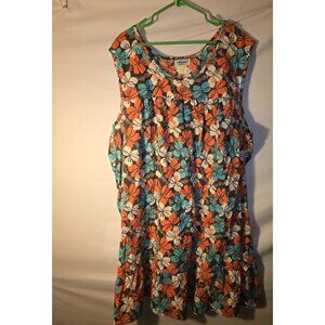 Vintage Anthony Richards Housedress Muumuu Kaftan Women Plus Size 5X Sleeveless